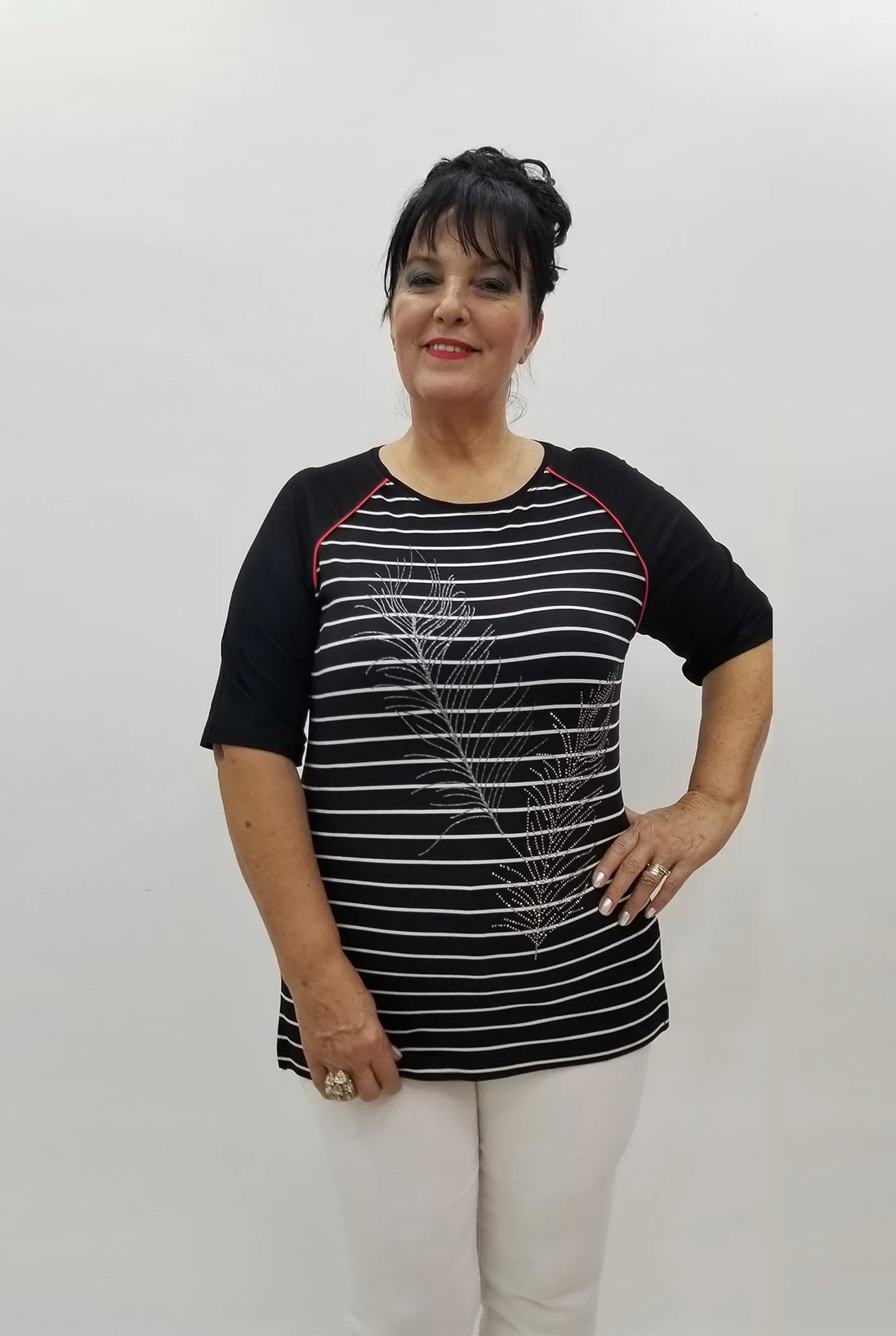 Miraggio Büyük Beden Bluz 98949 SİYAH