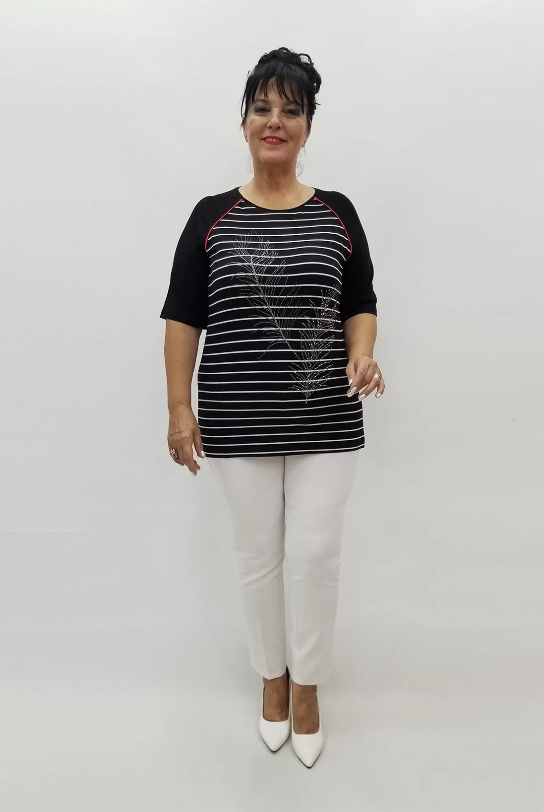 Miraggio Büyük Beden Bluz 98949 SİYAH