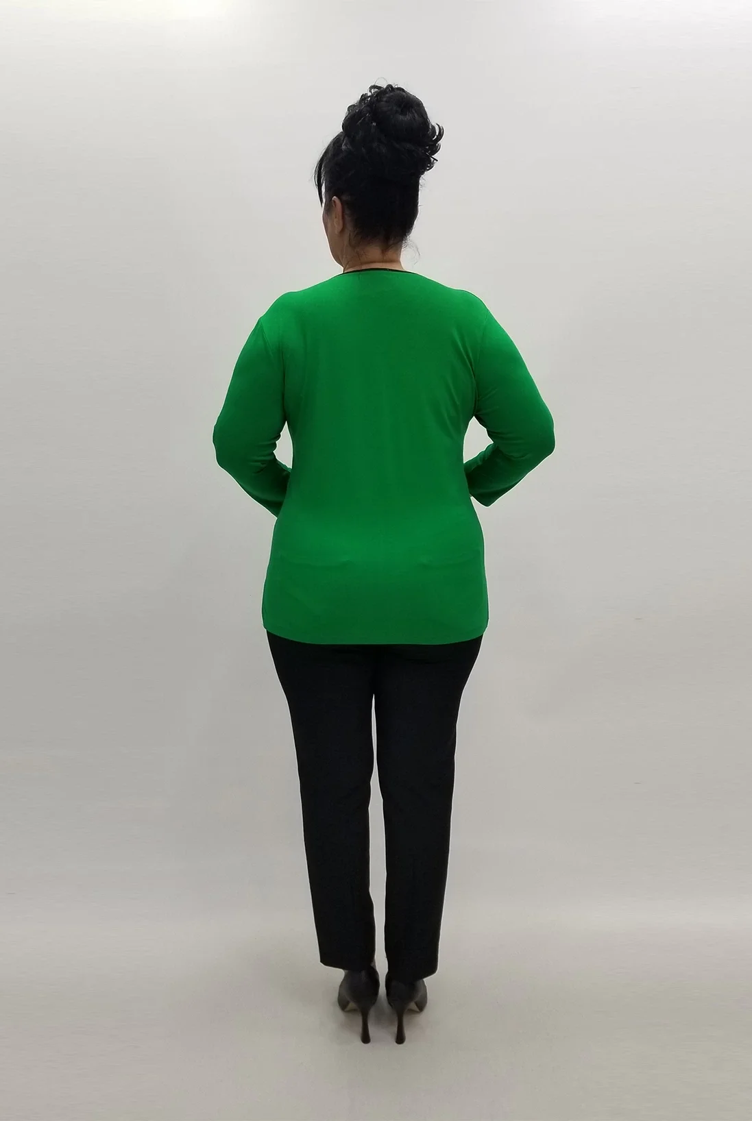 Miraggio Büyük Beden Bluz 98965 YEŞİL