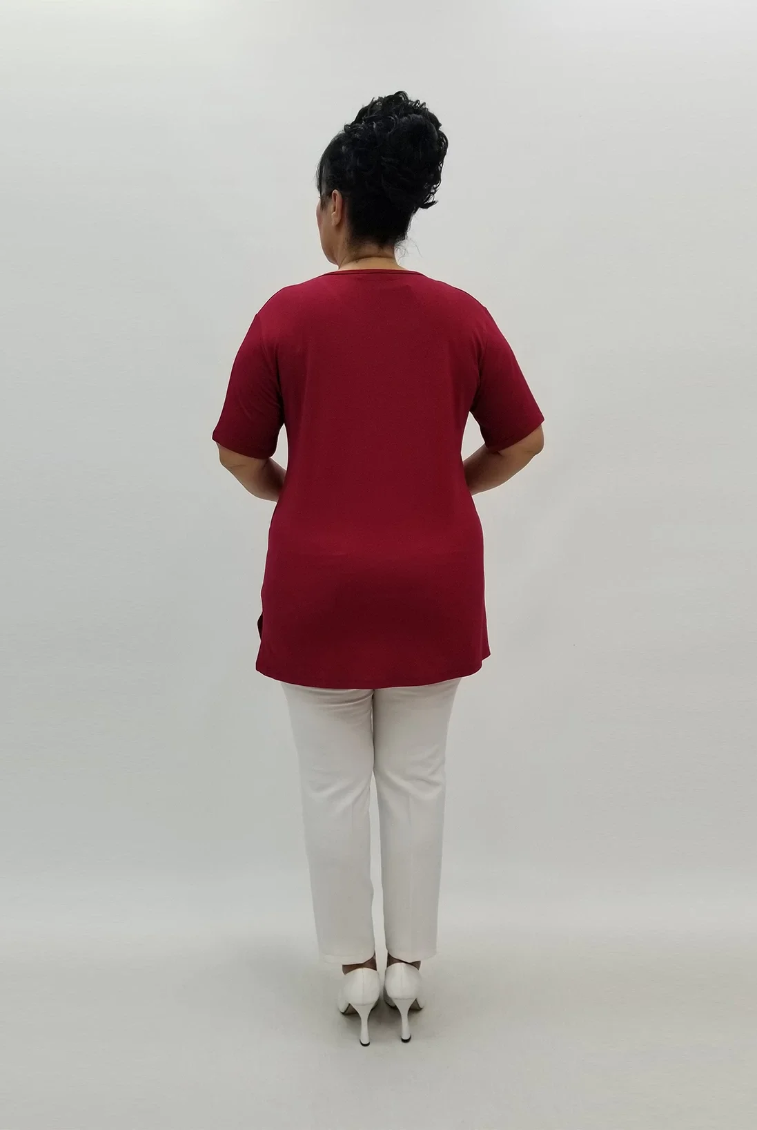 Miraggio Büyük Beden Bluz 98986 BORDO