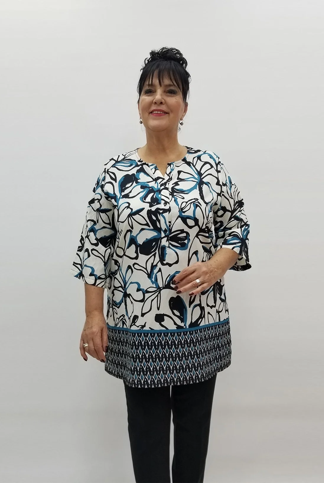 Miraggio Büyük Beden Bluz 99164 EKRU