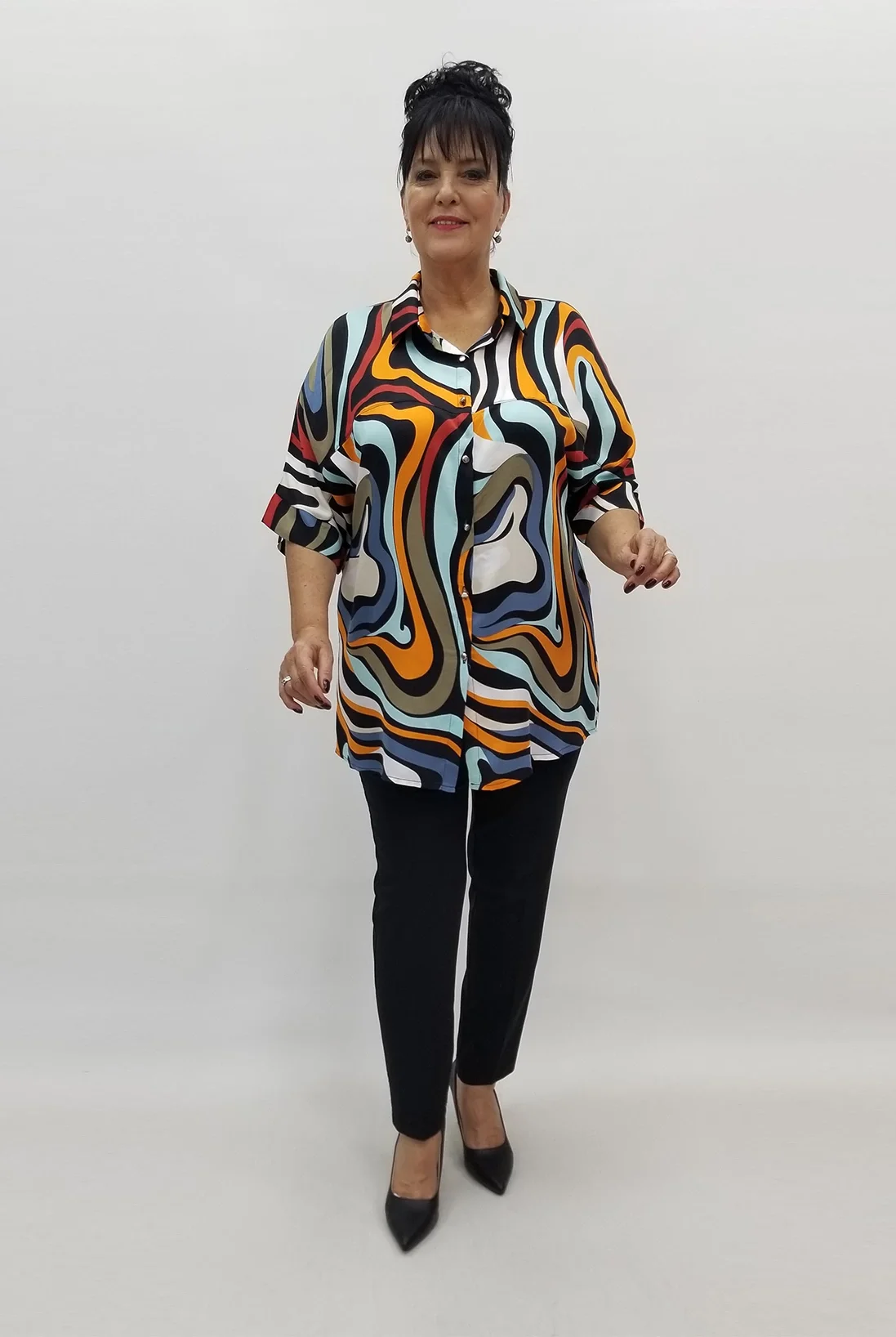 Miraggio Büyük Beden Bluz 99167 ORJİNAL