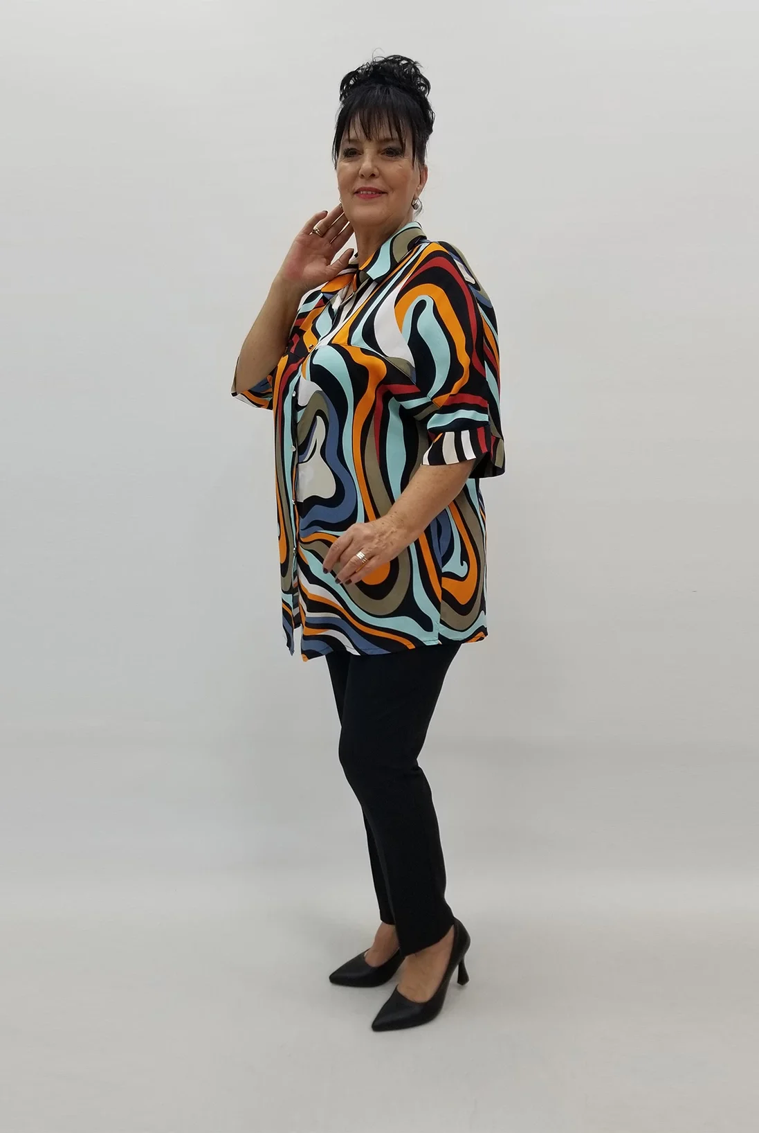 Miraggio Büyük Beden Bluz 99167 ORJİNAL