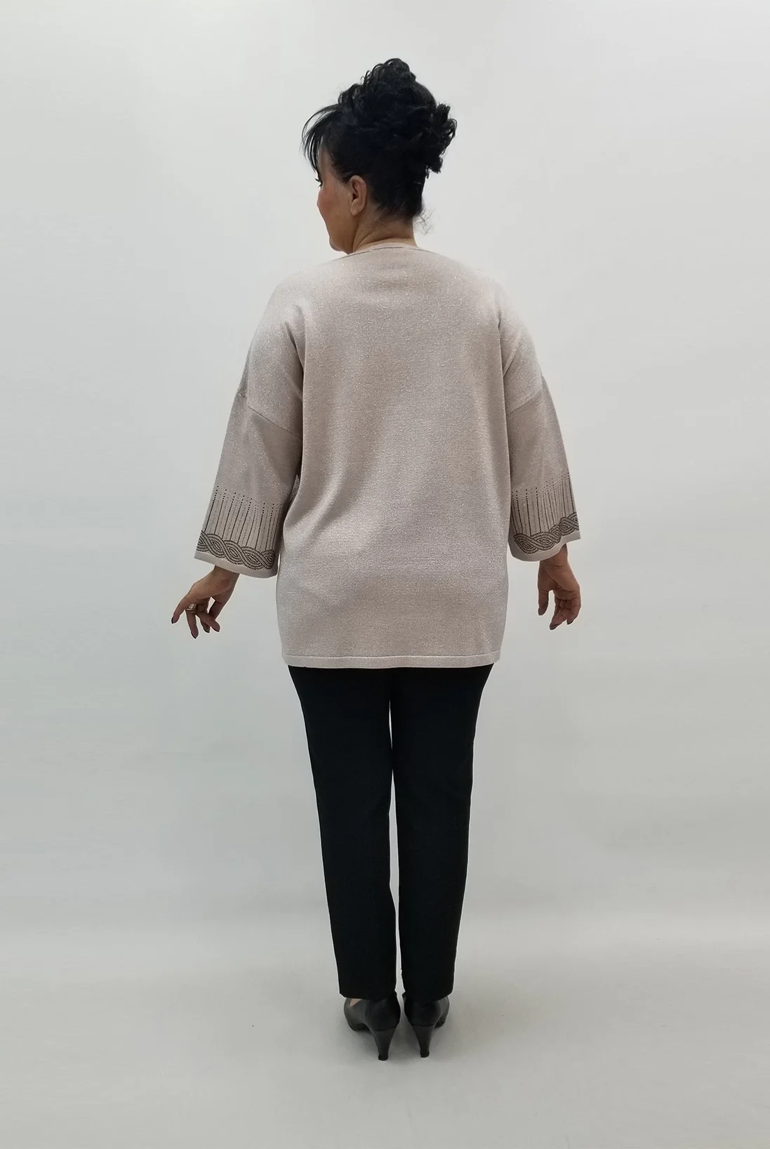 Miraggio Büyük Beden Bluz 99226 PUDRA