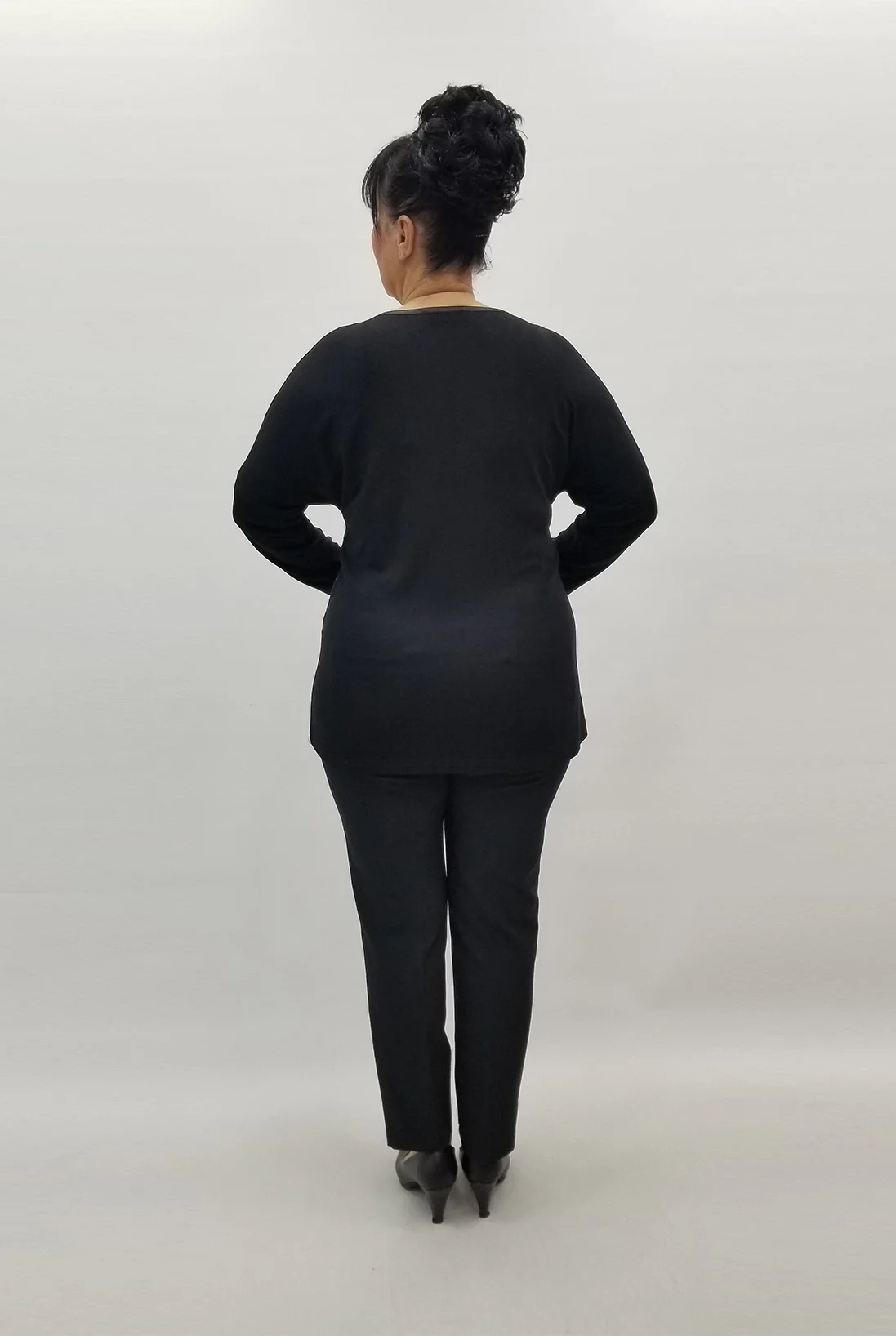 Miraggio Büyük Beden Bluz 99229 SİYAH/TABA