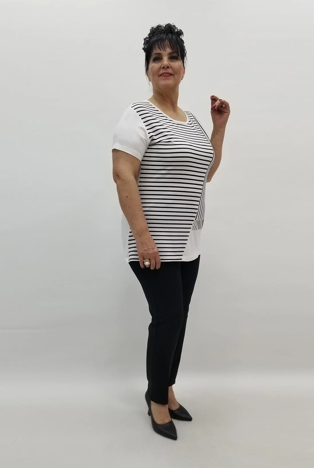 Miraggio Büyük Beden Bluz 99261 BEYAZ