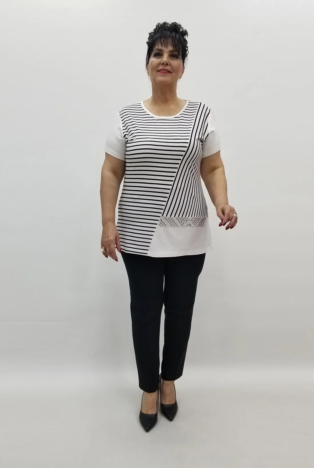 Miraggio Büyük Beden Bluz 99261 BEYAZ