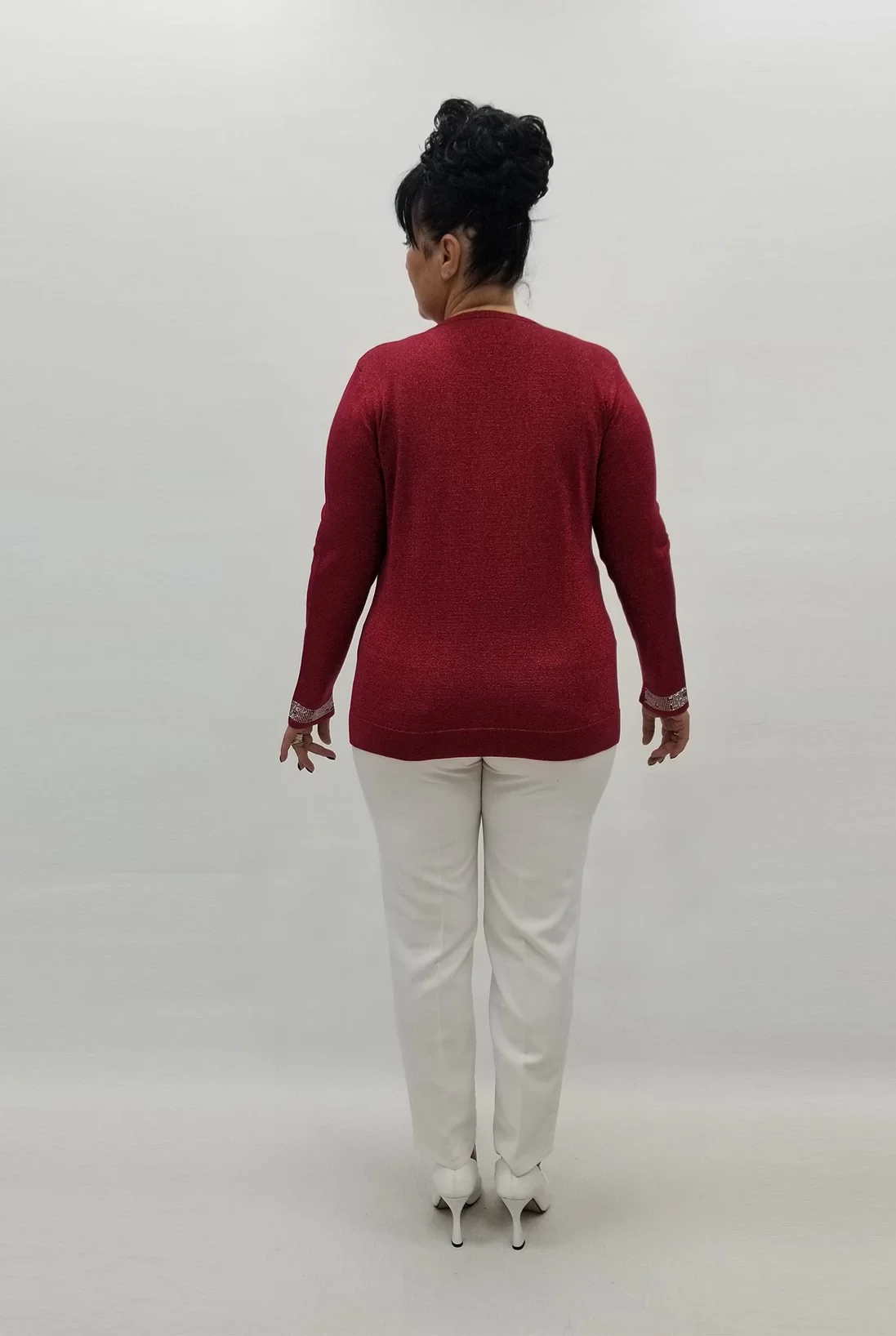 Miraggio Büyük Beden Bluz 99307 BORDO