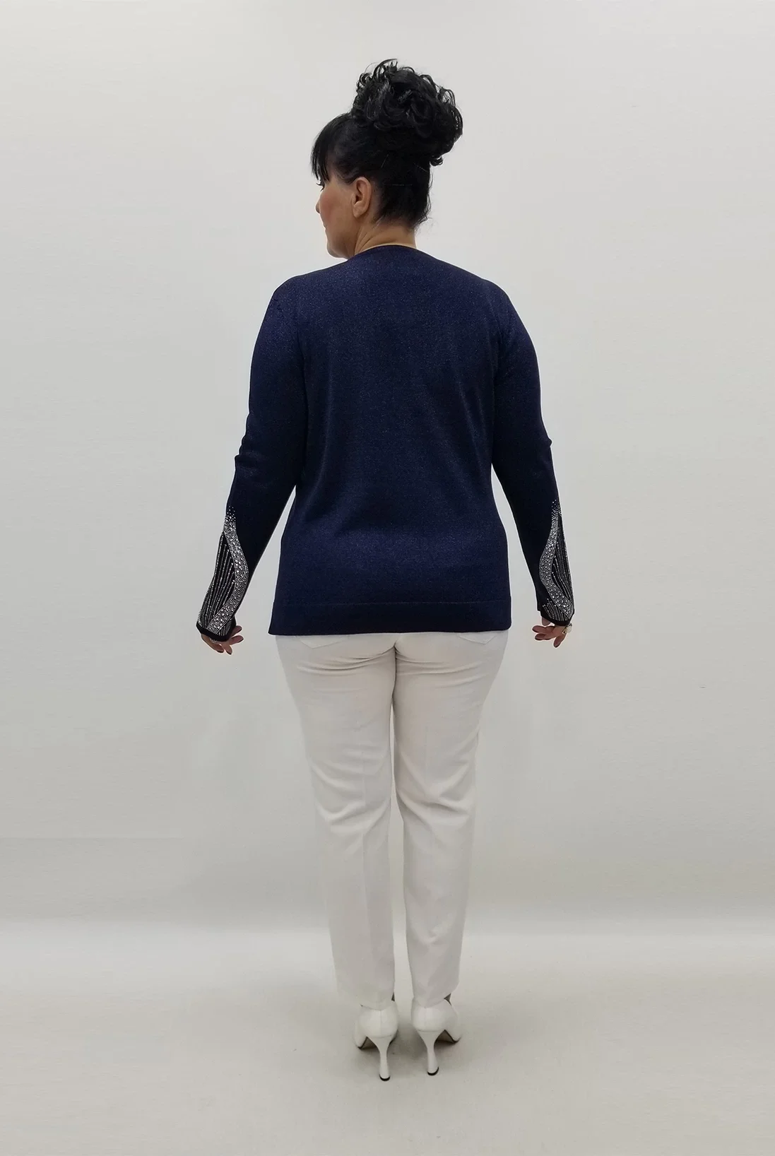 Miraggio Büyük Beden Bluz 99342 LACİVERT