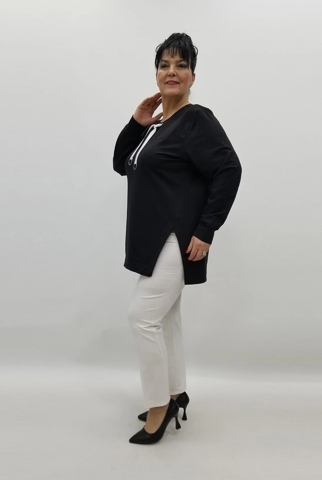 Miraggio Büyük Beden Bluz 99400 SİYAH