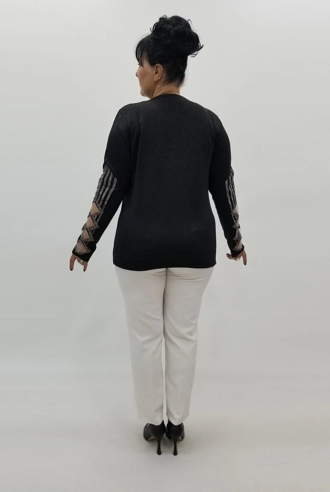 Miraggio Büyük Beden Bluz 99406 SİYAH