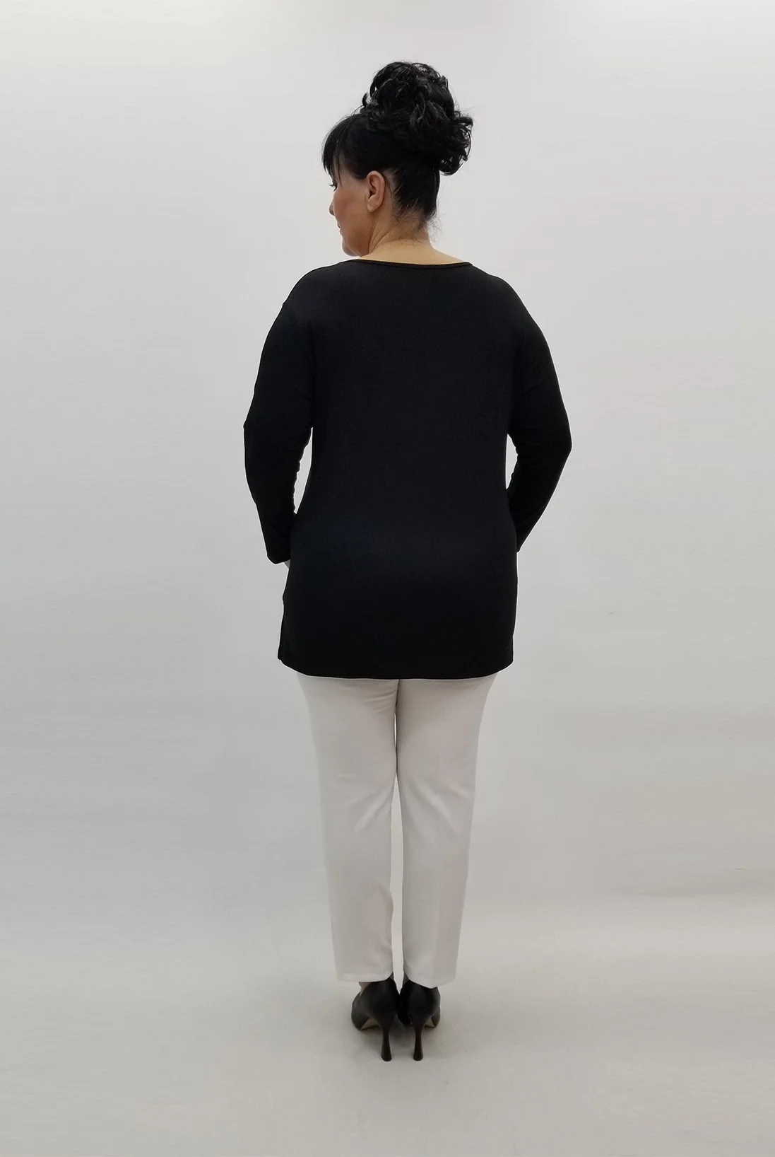 Miraggio Büyük Beden Bluz 99429 SİYAH