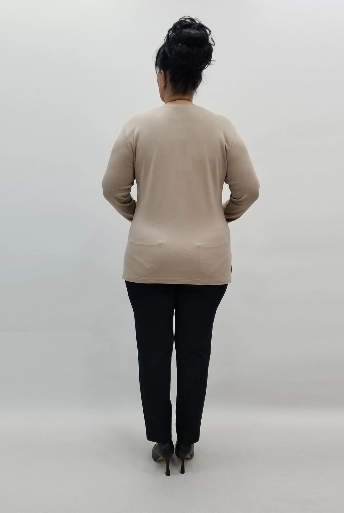 Miraggio Büyük Beden Bluz 99474 BEJ