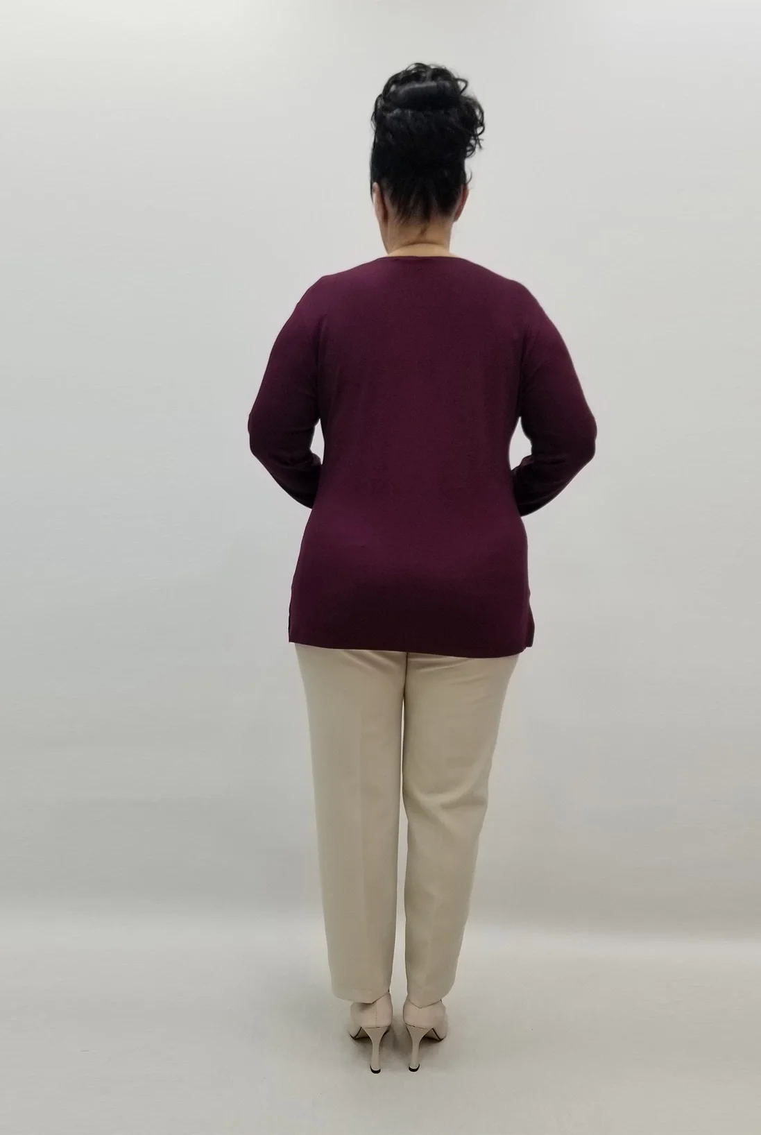 Miraggio Büyük Beden Bluz 99474 BORDO