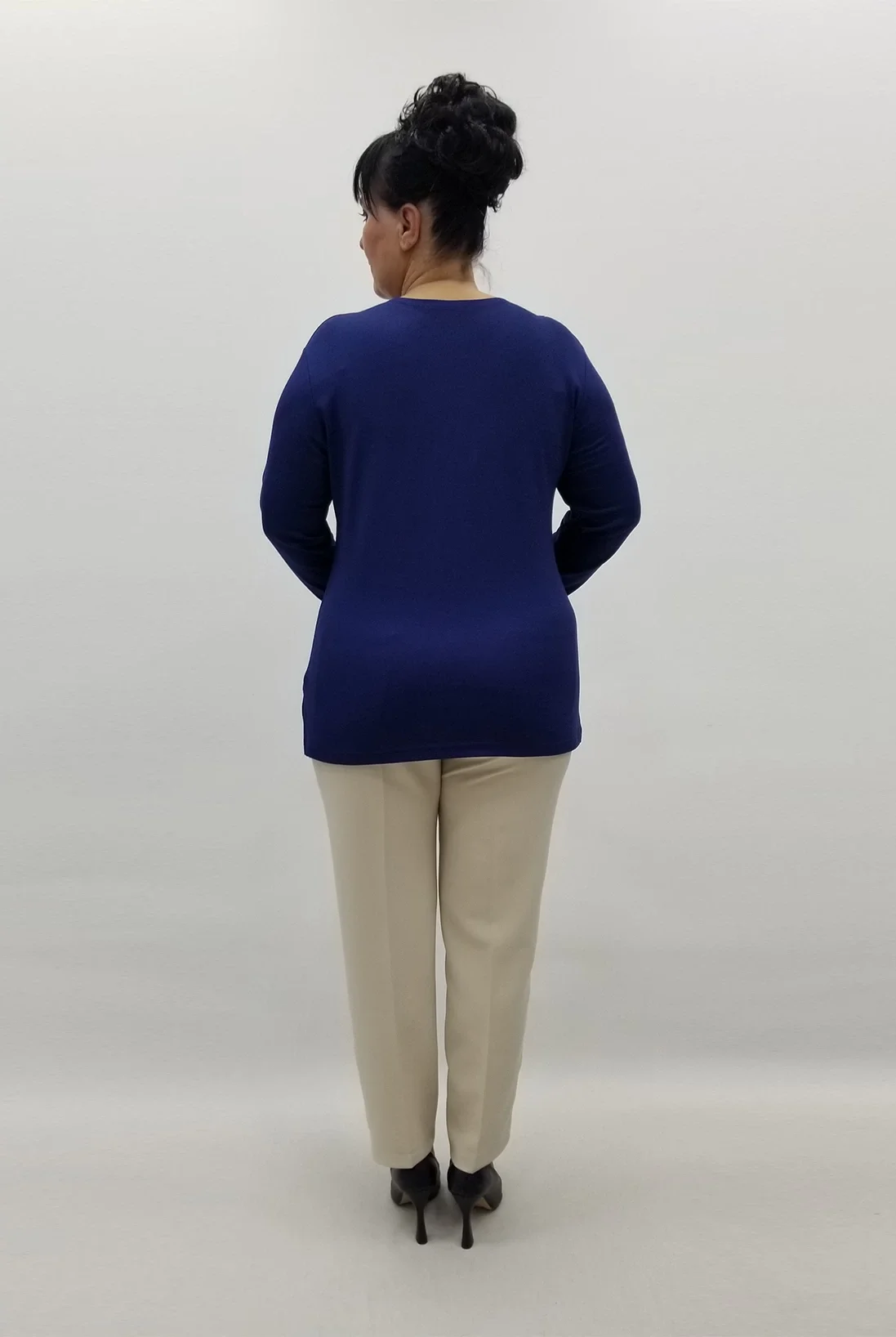 Miraggio Büyük Beden Bluz 99474 LACİVERT