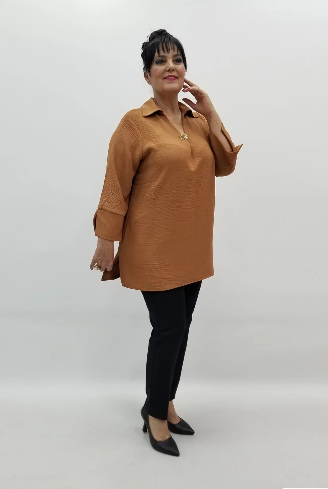 Miraggio Büyük Beden Bluz 99507 TARÇIN