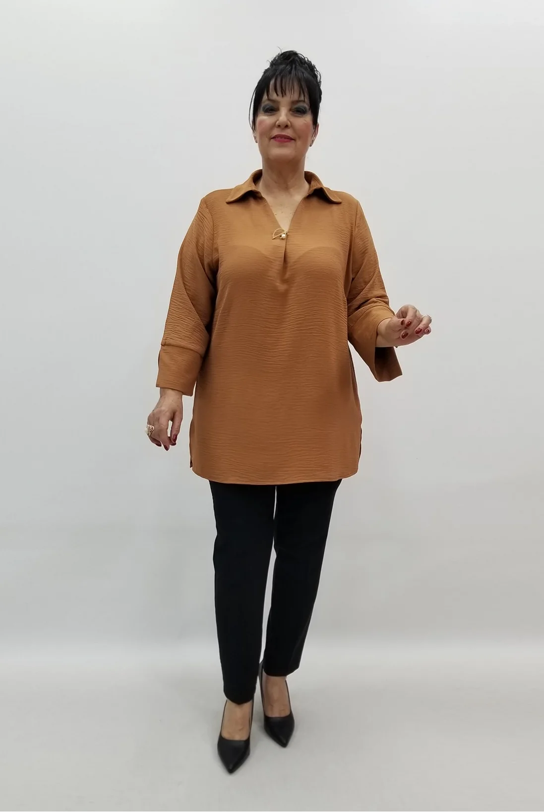 Miraggio Büyük Beden Bluz 99507 TARÇIN
