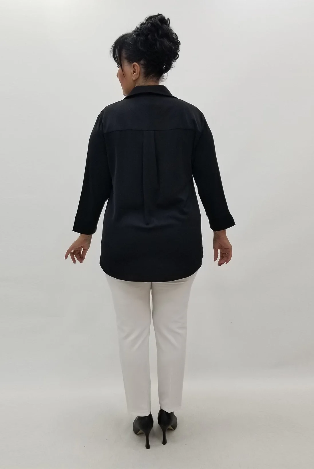 Miraggio Büyük Beden Bluz 99599 SİYAH