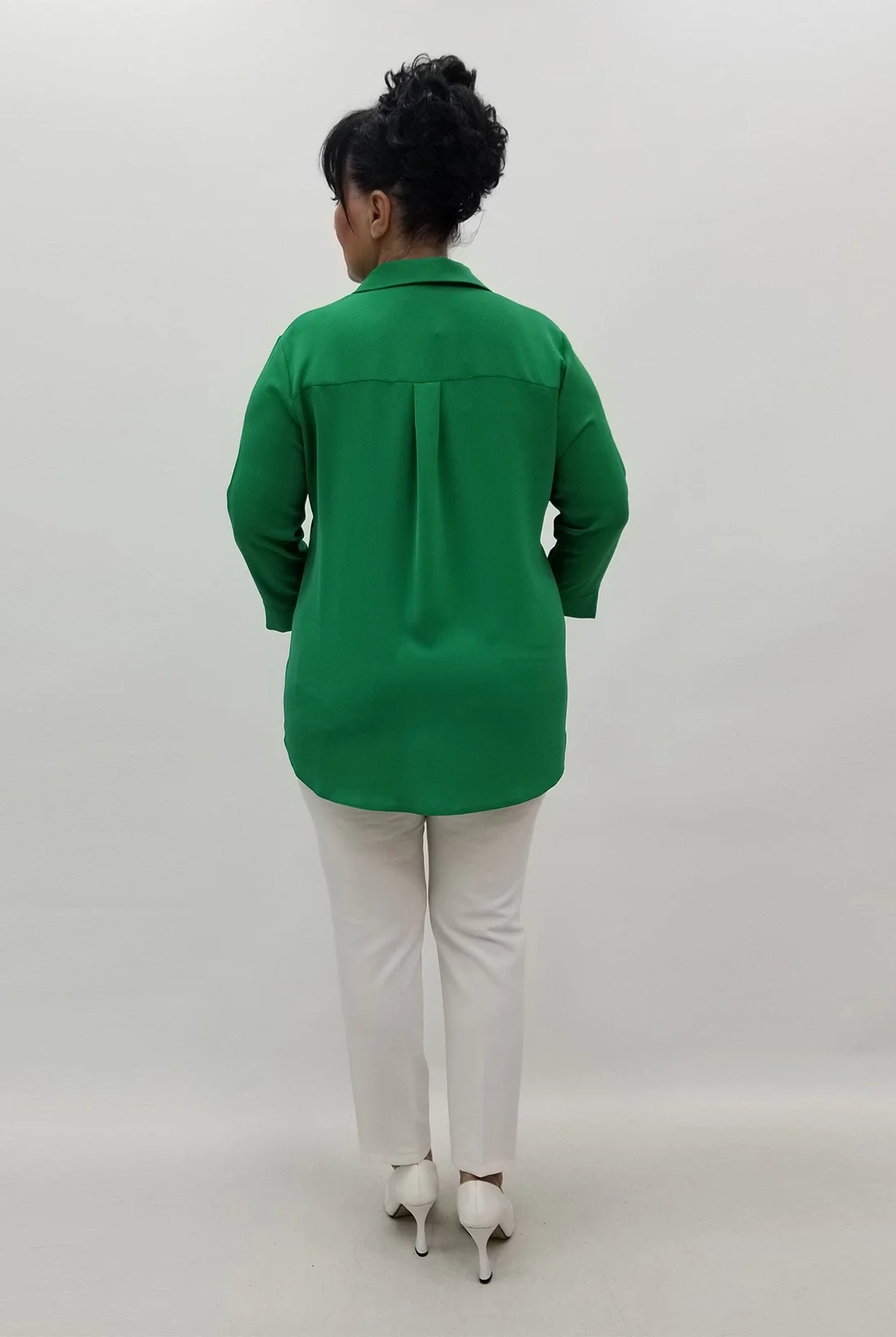 Miraggio Büyük Beden Bluz 99599 YEŞİL