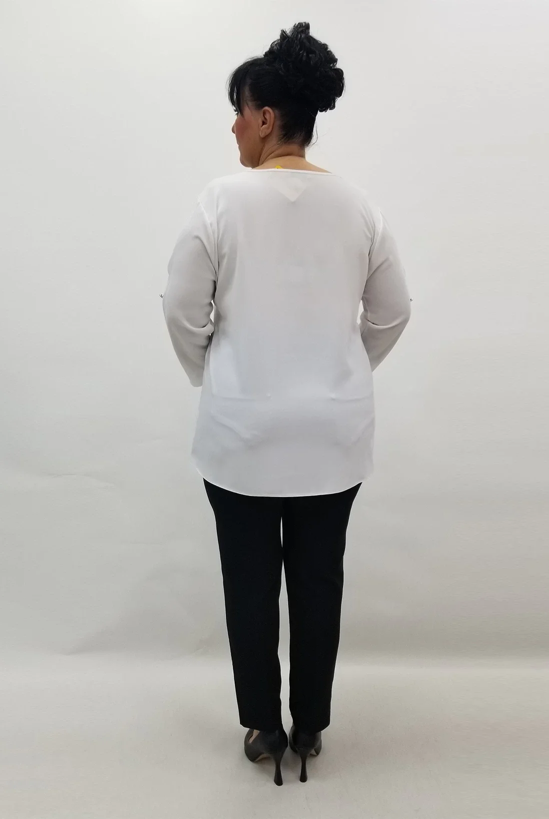 Miraggio Büyük Beden Bluz 99601 BEYAZ