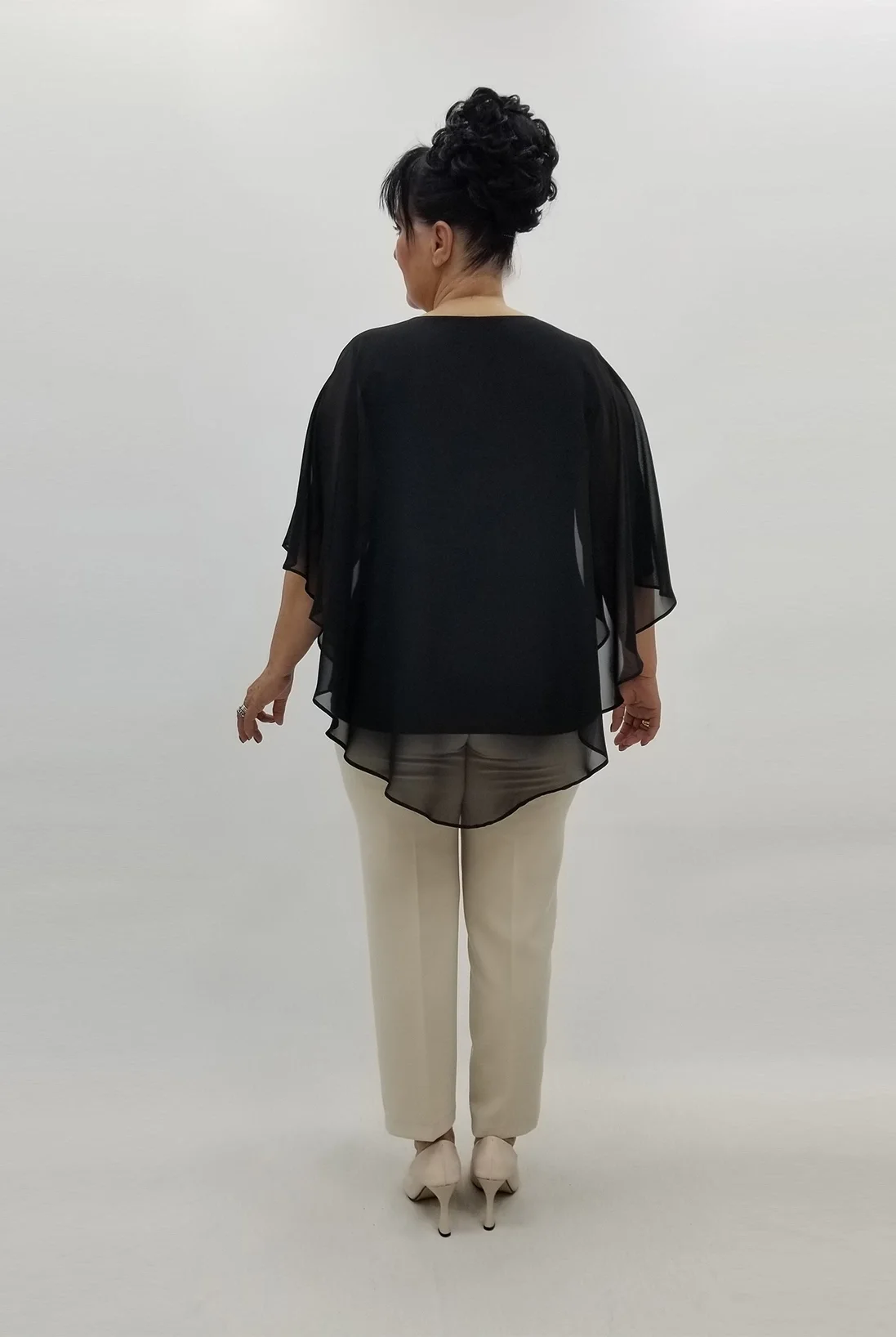 Miraggio Büyük Beden Bluz 99604 SİYAH