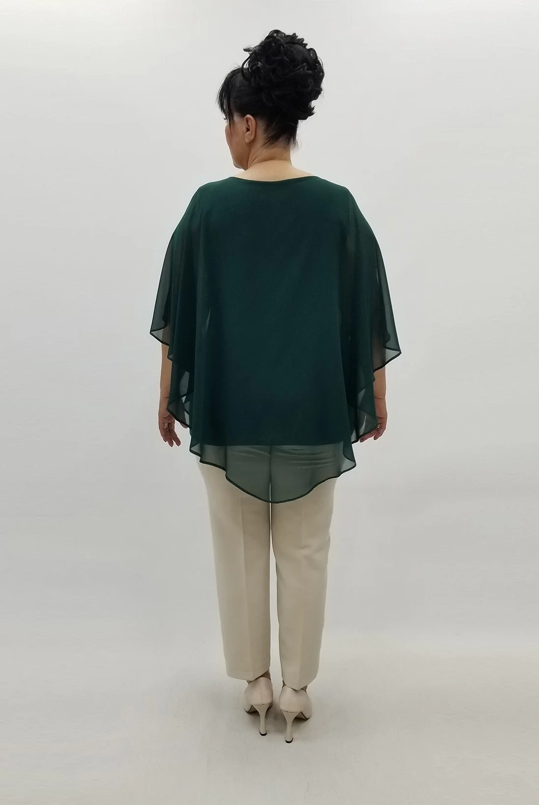 Miraggio Büyük Beden Bluz 99604 ZÜMRÜT YEŞİLİ