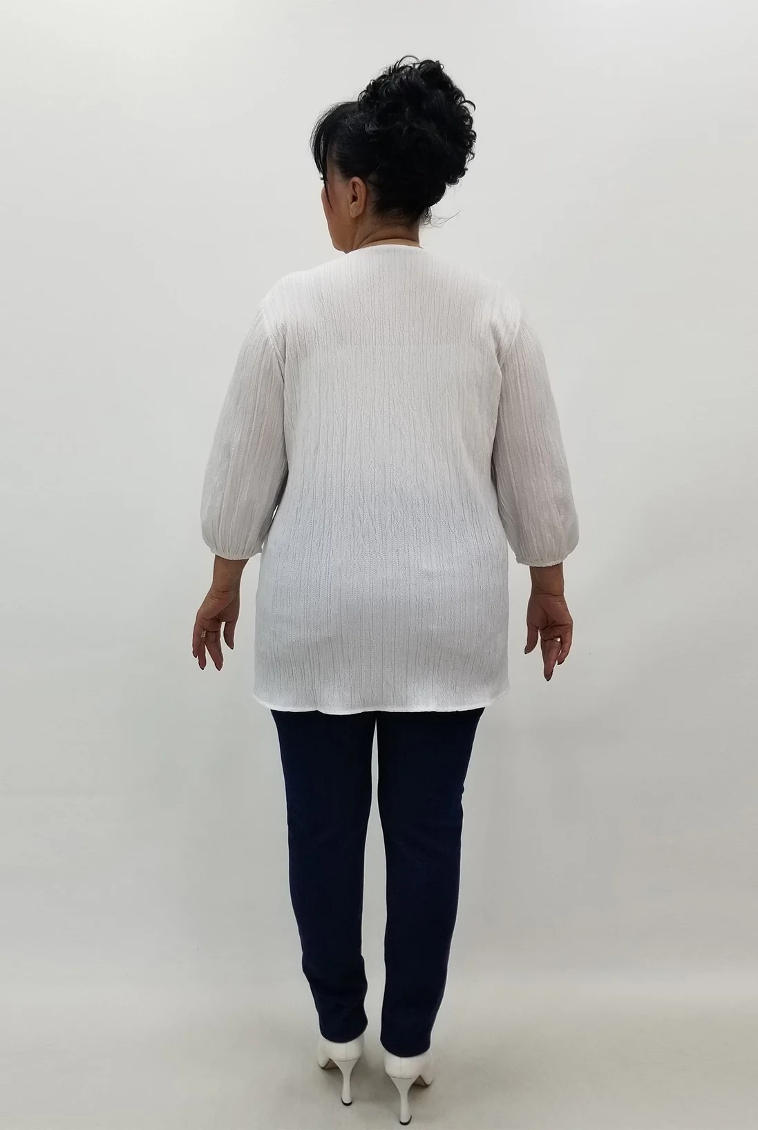 Miraggio Büyük Beden Bluz 99608 BEYAZ