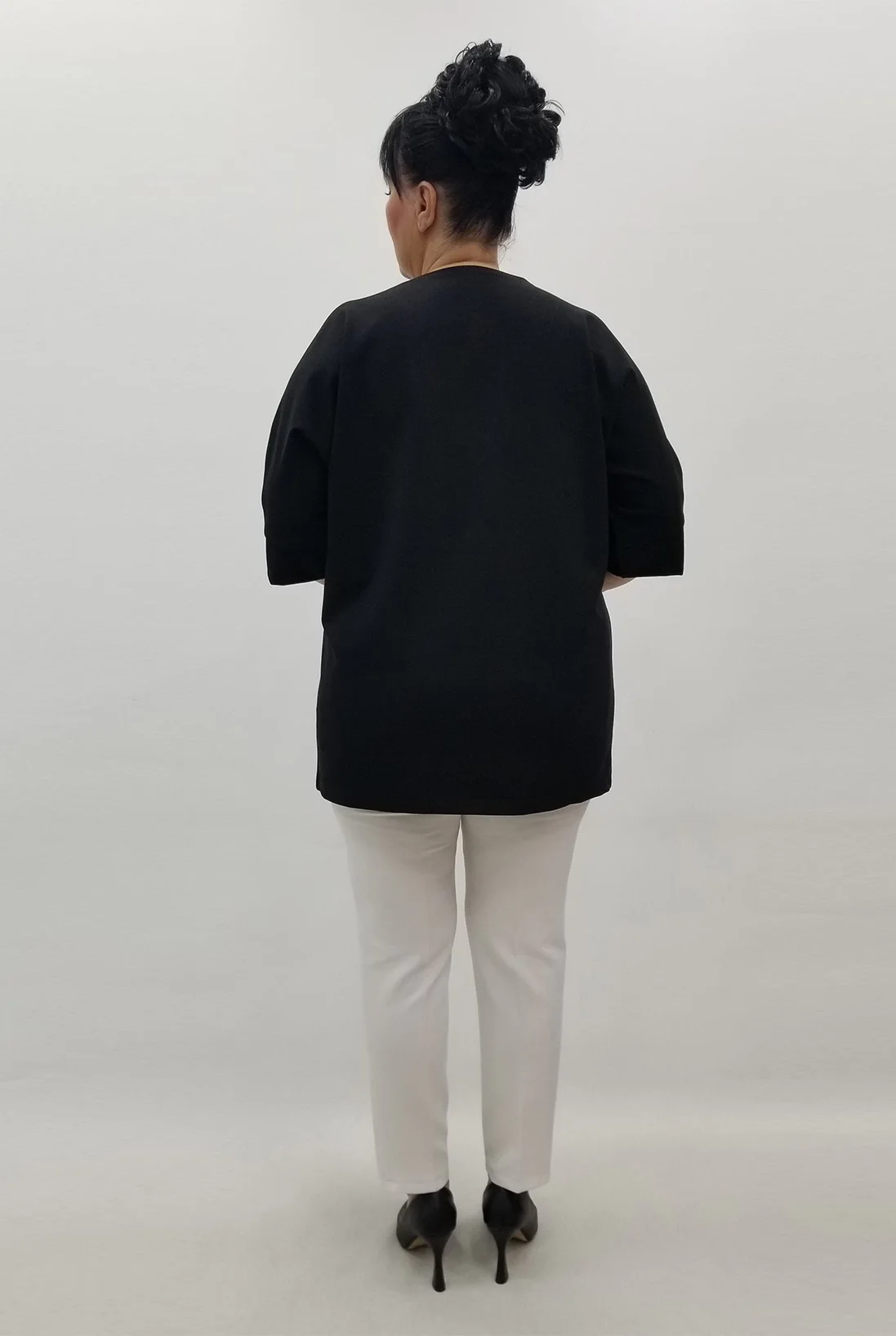 Miraggio Büyük Beden Bluz 99625 SİYAH/SARI