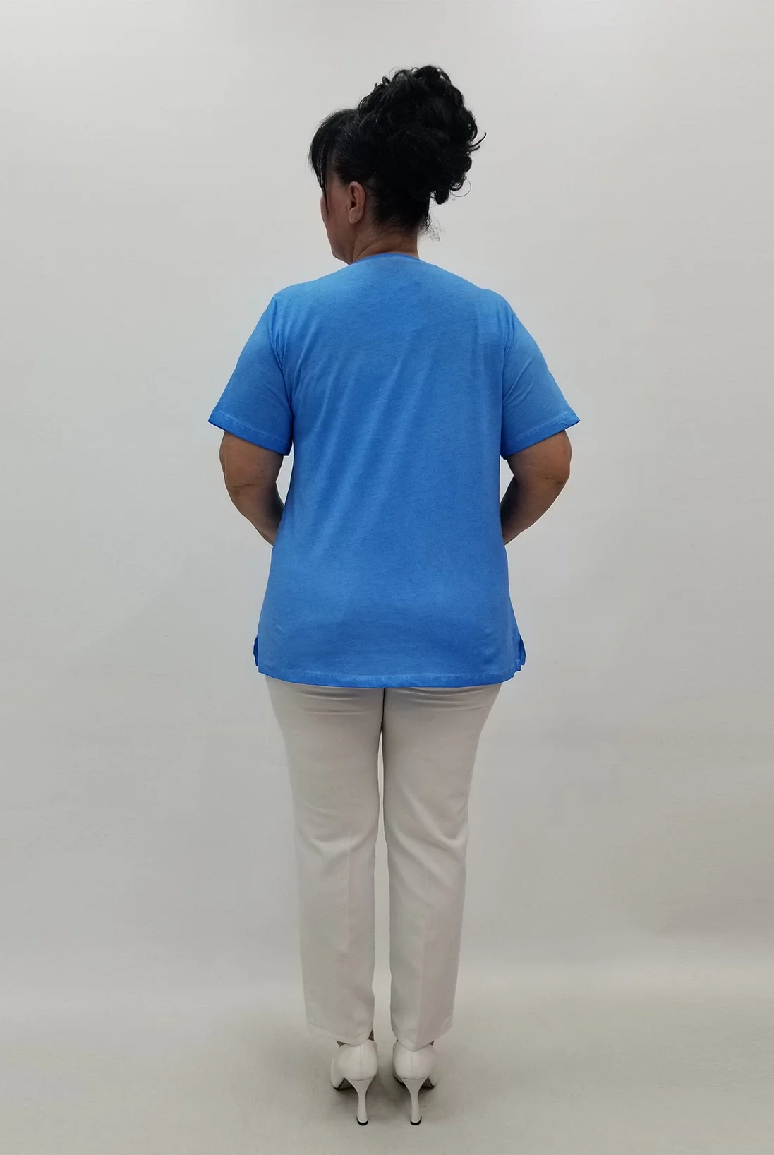 Miraggio Büyük Beden Bluz 99631 MAVİ