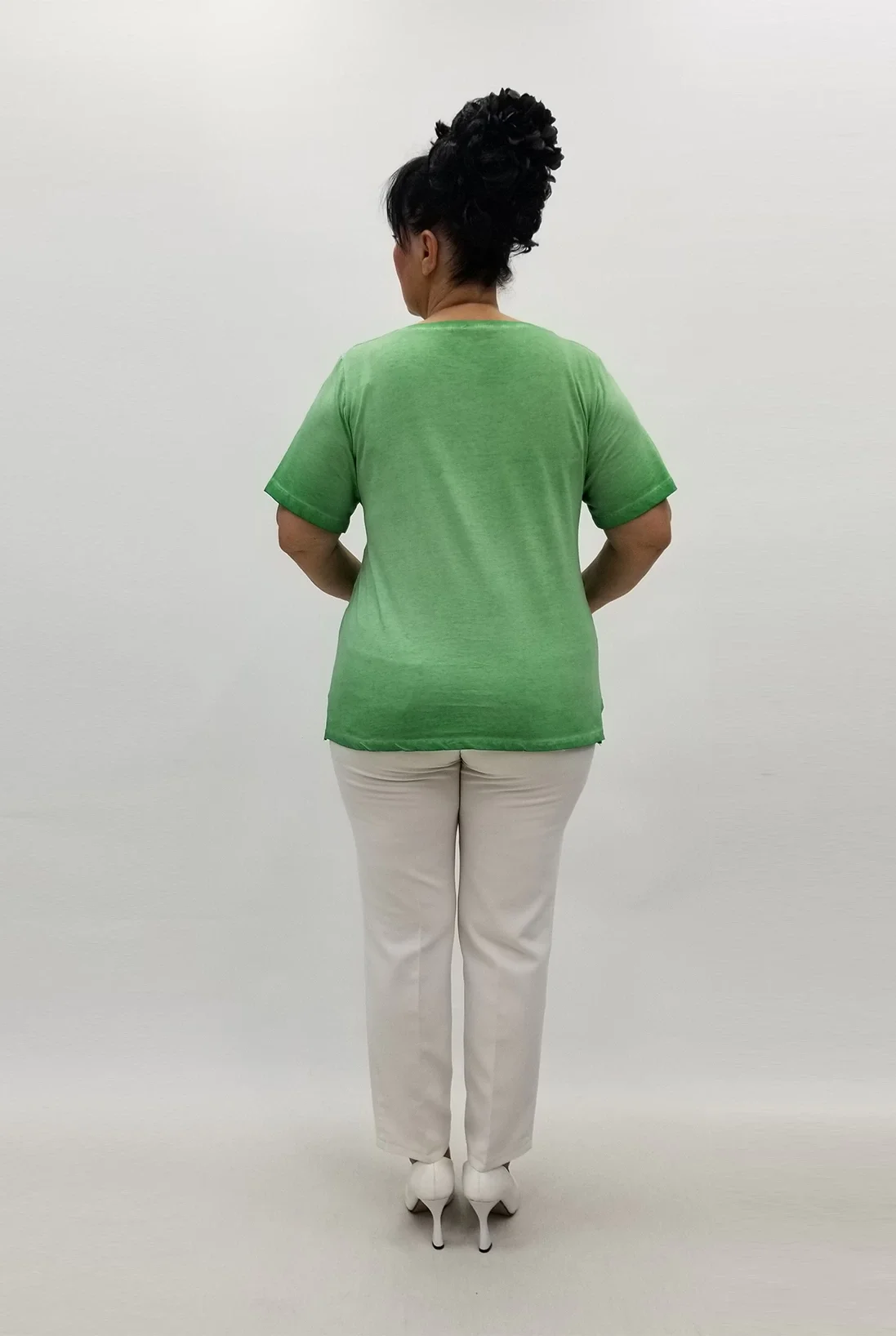 Miraggio Büyük Beden Bluz 99632 YEŞİL