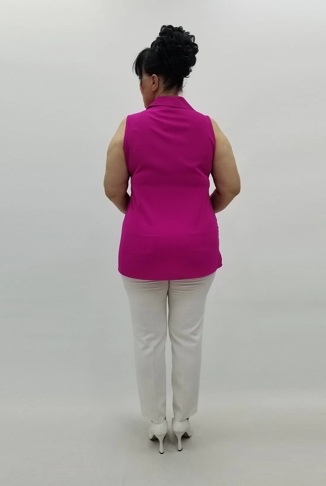 Miraggio Büyük Beden Bluz 99645 FUŞYA