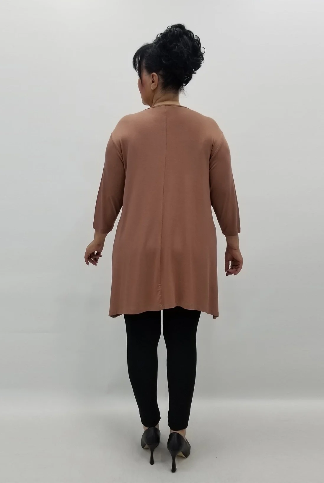 Miraggio Büyük Beden Bluz 99649 KAHVE