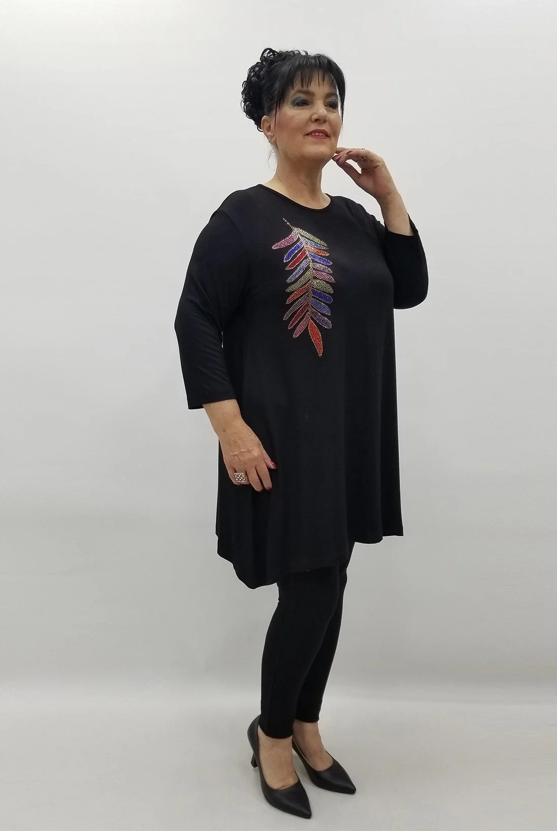 Miraggio Büyük Beden Bluz 99649 SİYAH