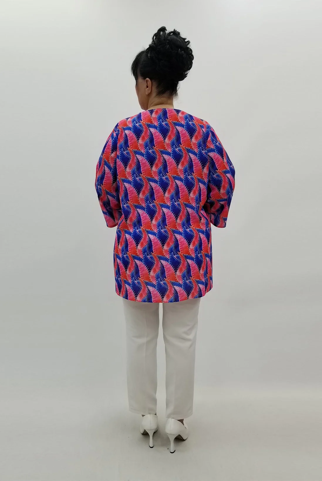 Miraggio Büyük Beden Bluz 99672 MERCAN/SAKS