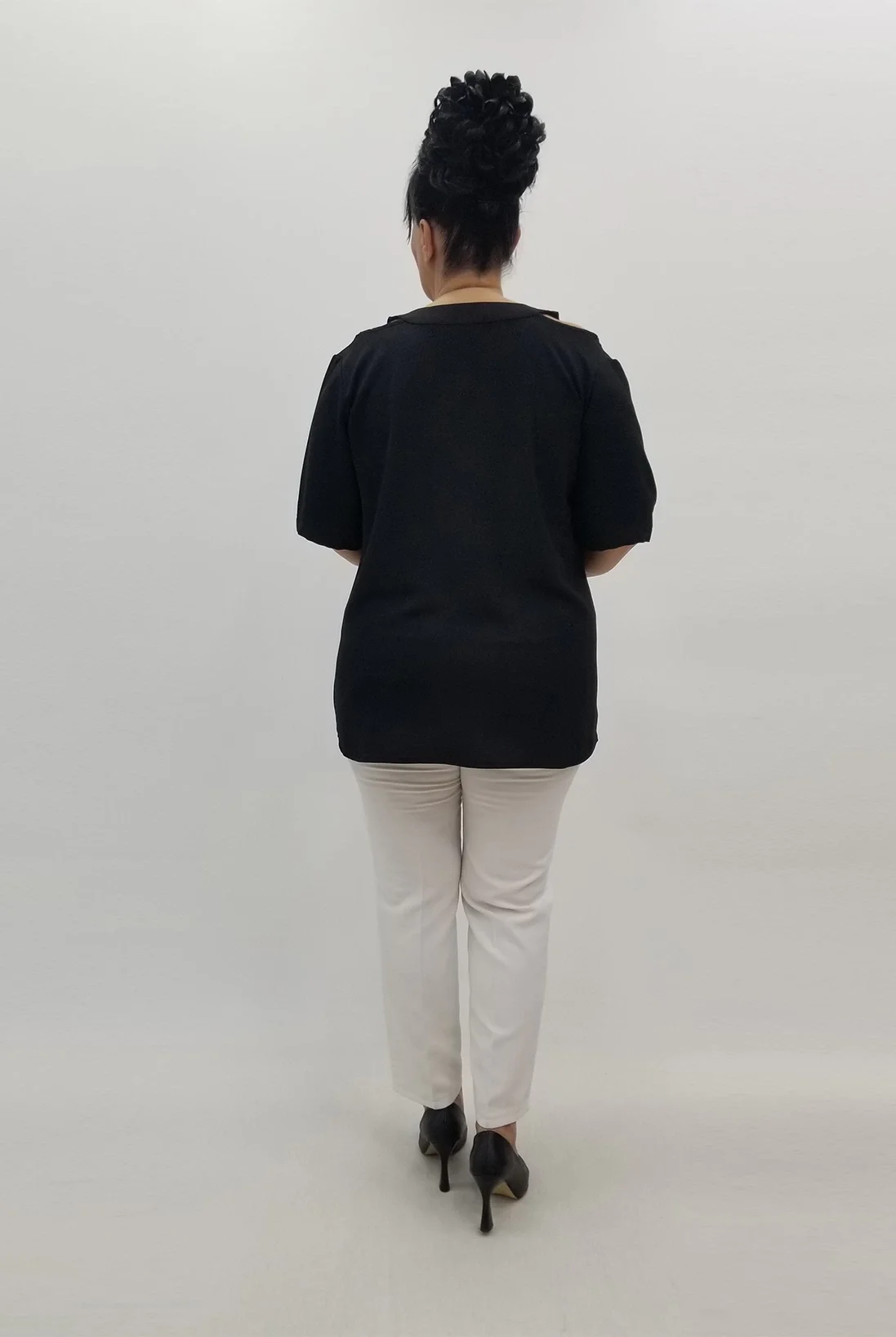 Miraggio Büyük Beden Bluz 99684 SİYAH