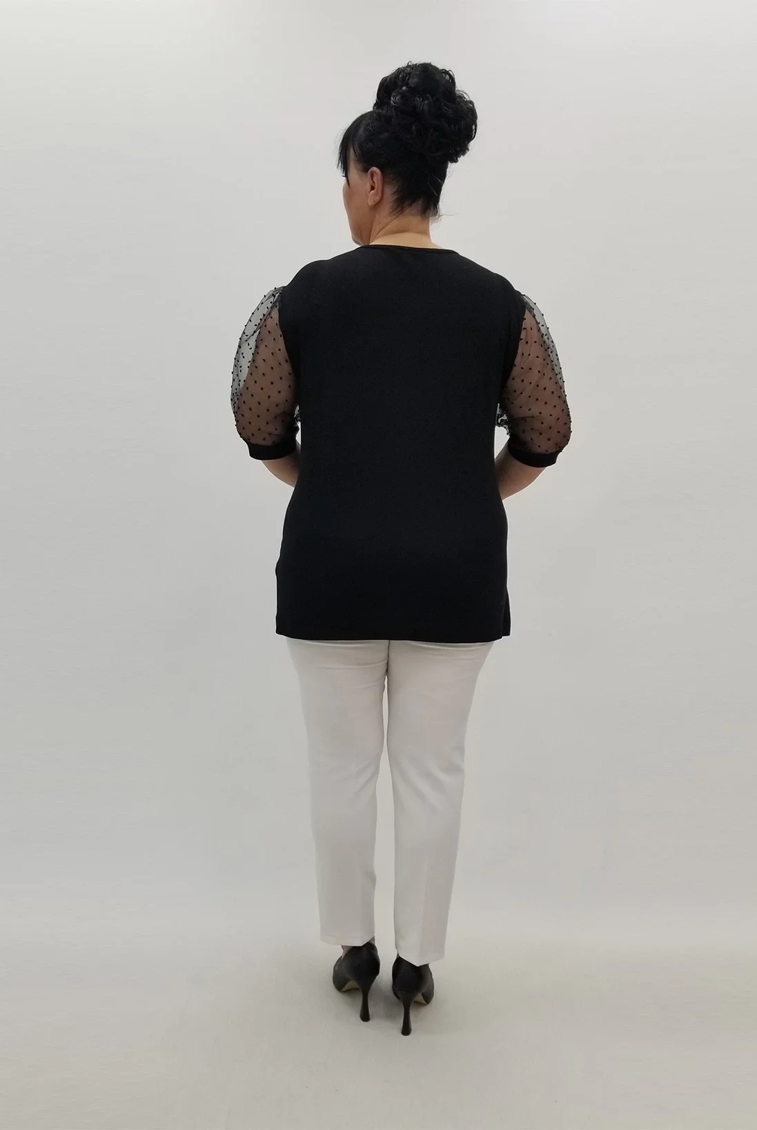 Miraggio Büyük Beden Bluz 99704 SİYAH