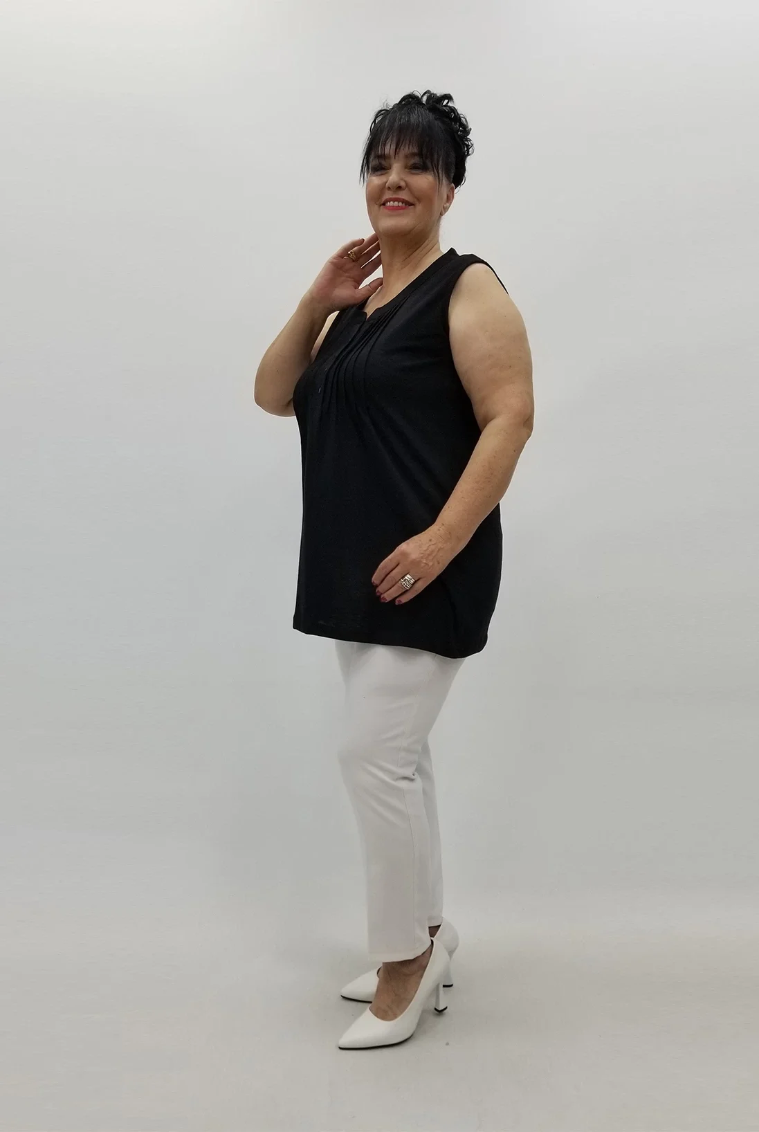 Miraggio Büyük Beden Bluz 99709 SİYAH