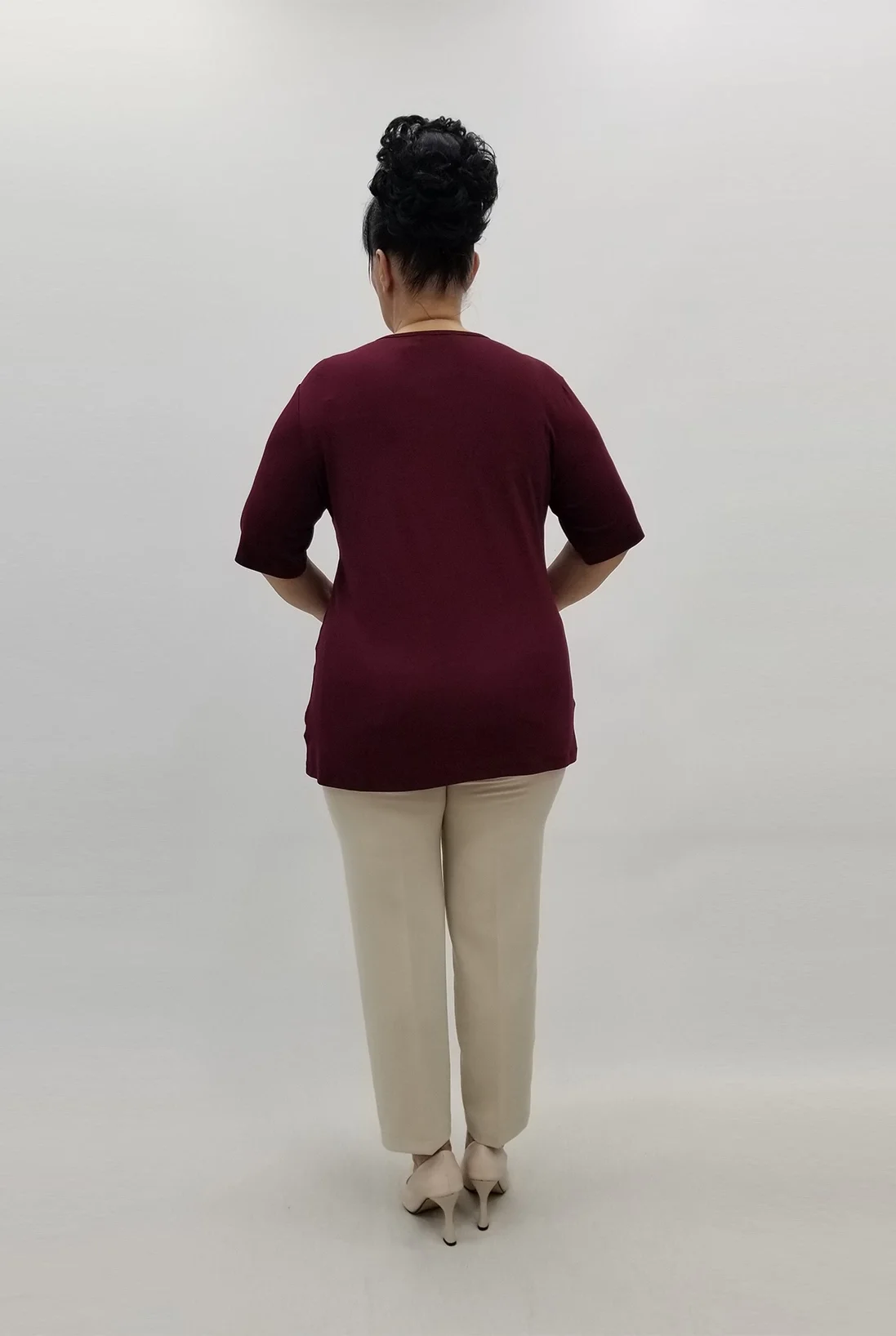 Miraggio Büyük Beden Bluz 99724 BORDO