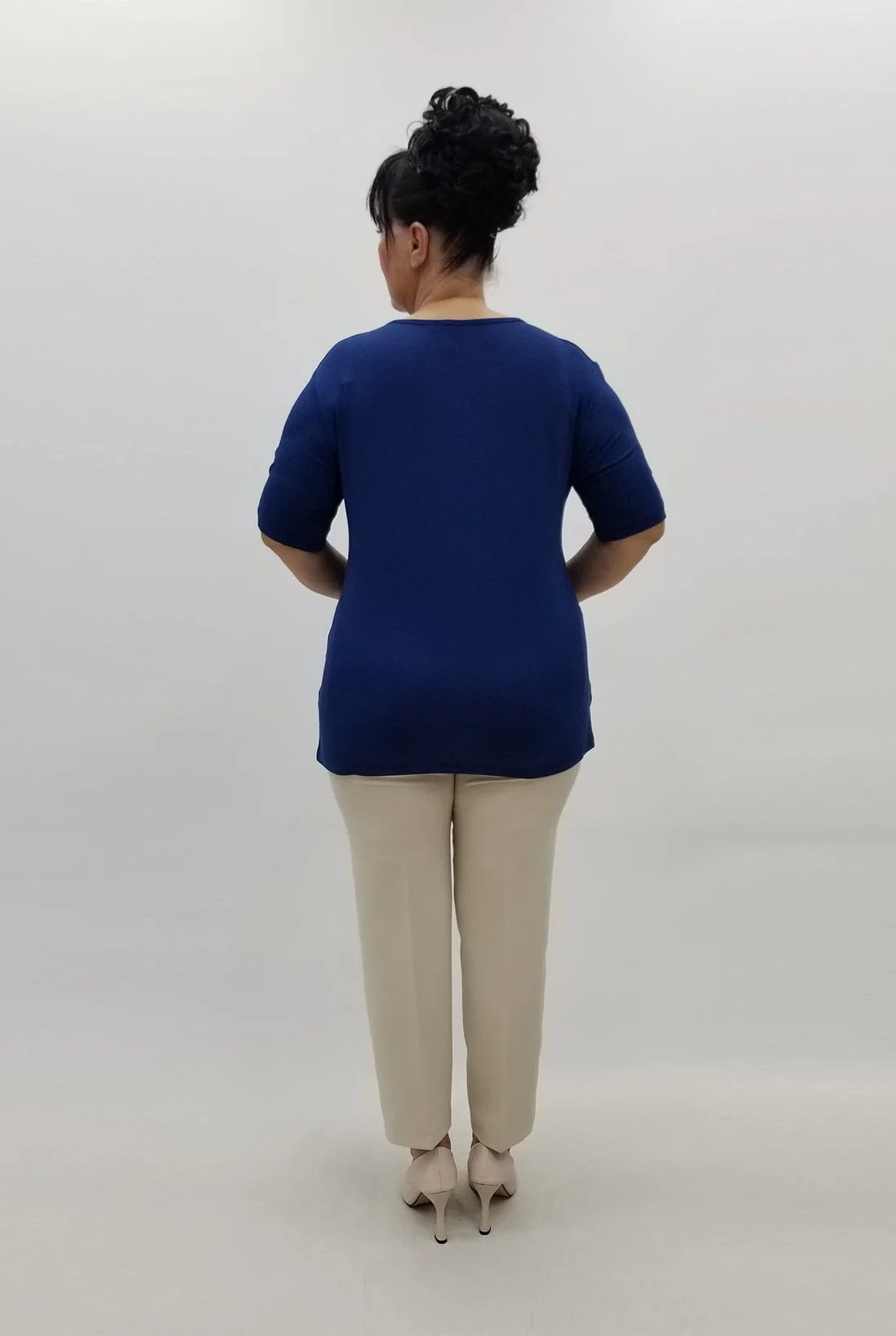 Miraggio Büyük Beden Bluz 99724 İNDİGO