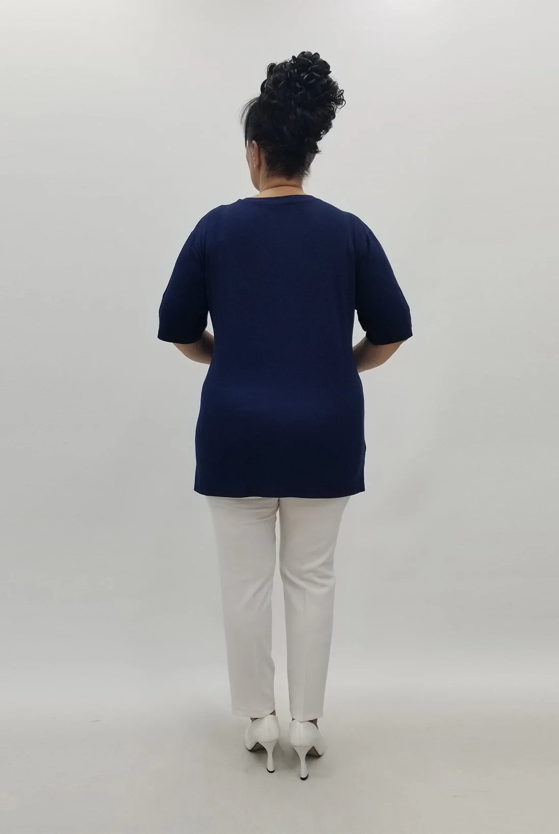 Miraggio Büyük Beden Bluz 99755 LACİVERT