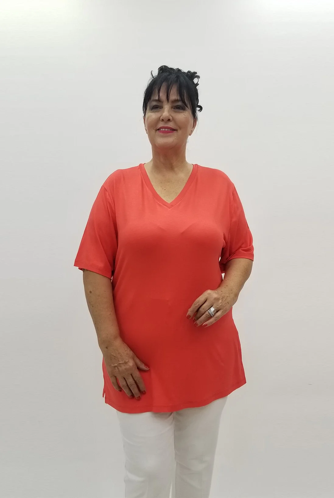 Miraggio Büyük Beden Bluz 99755 MERCAN