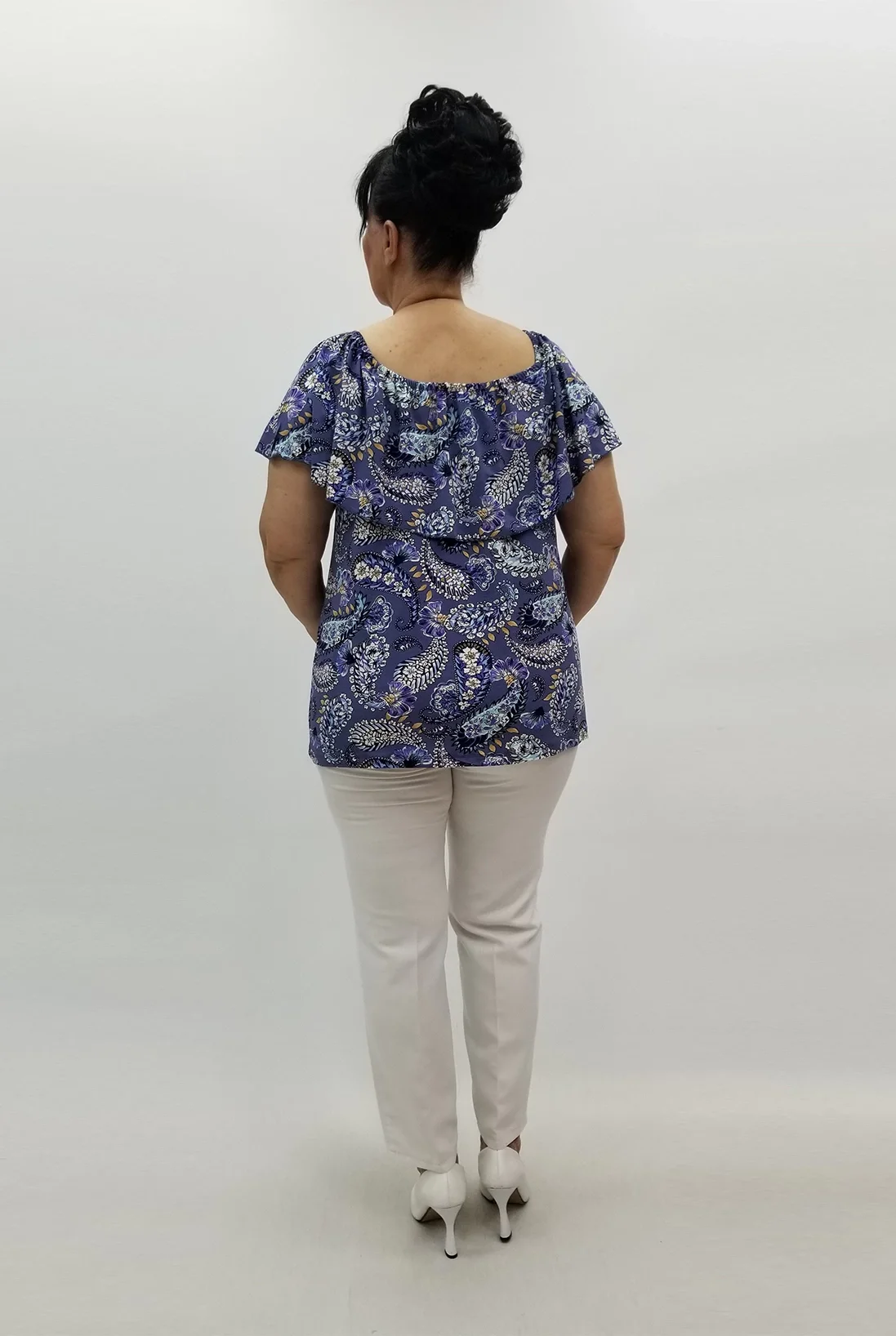 Miraggio Büyük Beden Bluz 99766 MAVİ