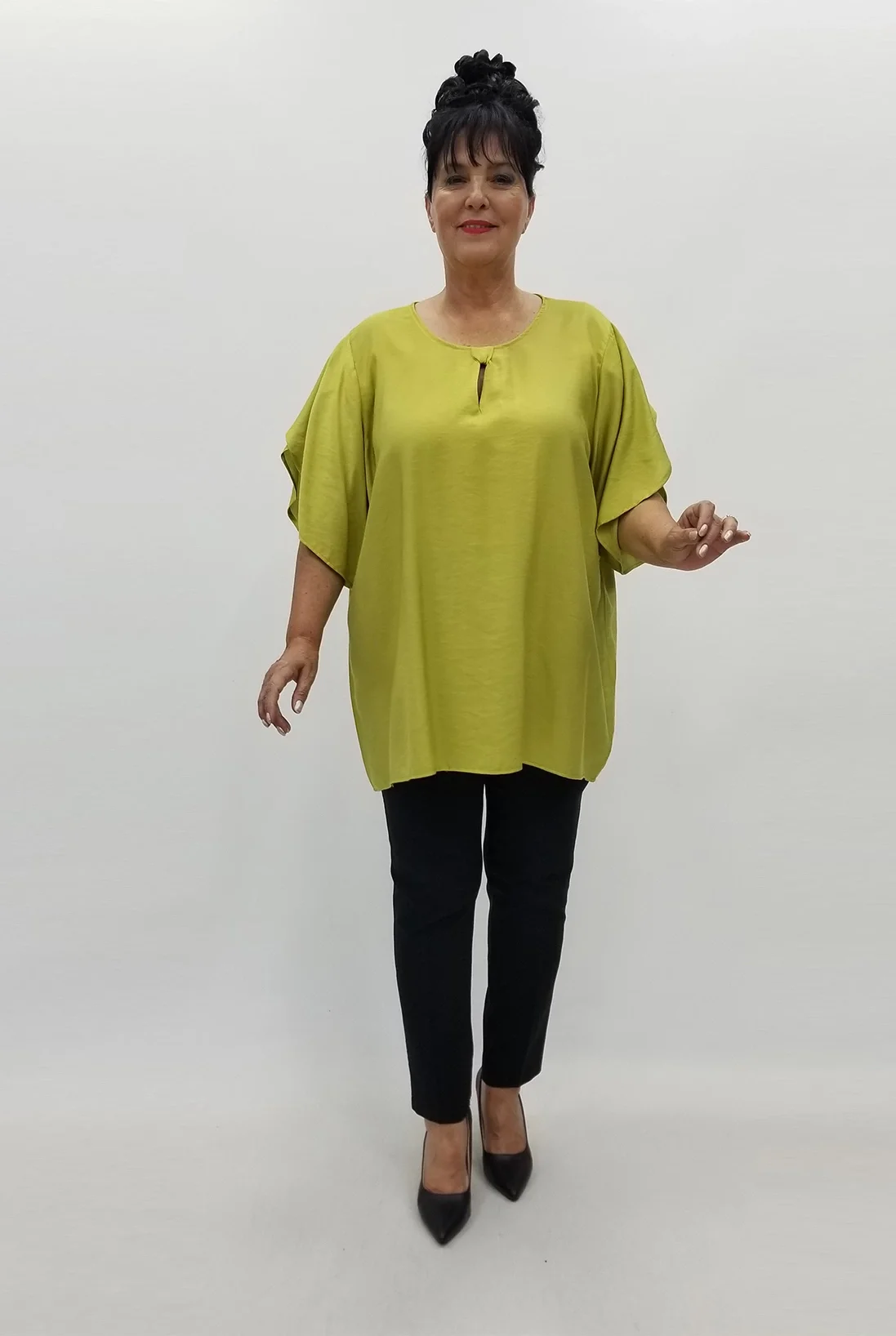 Miraggio Büyük Beden Bluz 99789 OLİVE