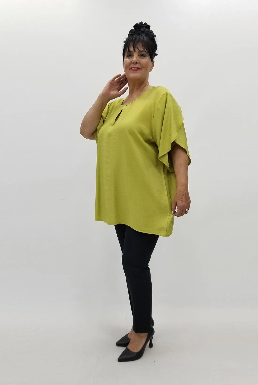 Miraggio Büyük Beden Bluz 99789 OLİVE