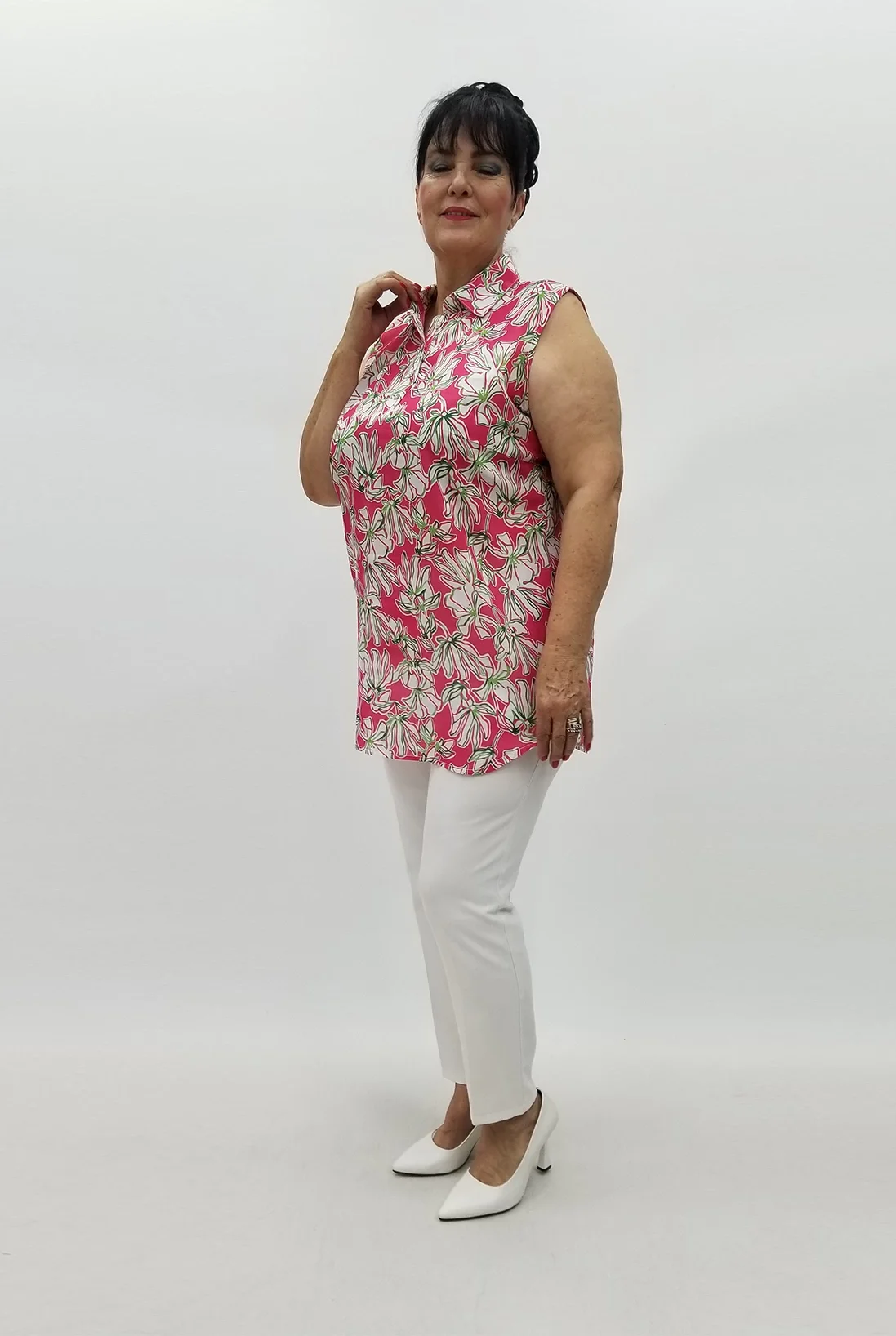 Miraggio Büyük Beden Bluz 99791 FUŞYA