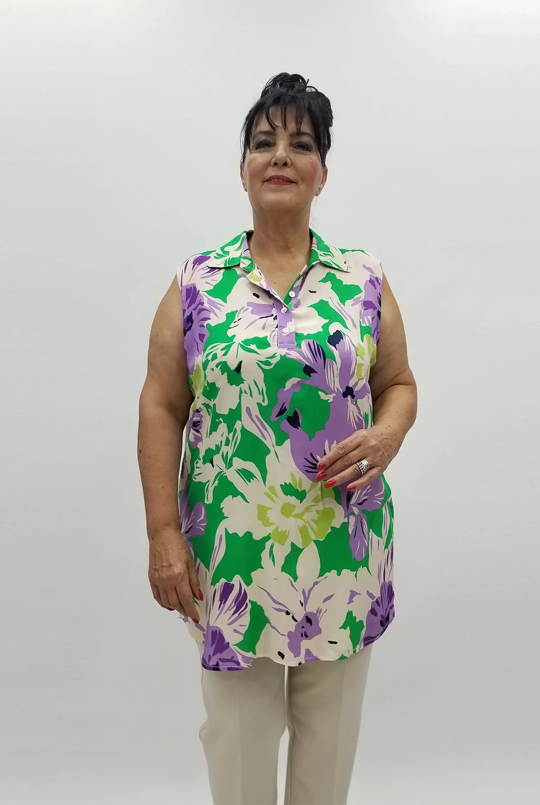 Miraggio Büyük Beden Bluz 99792 YEŞİL