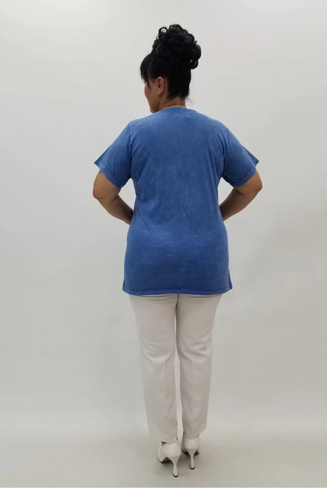 Miraggio Büyük Beden Bluz 99817 MAVİ