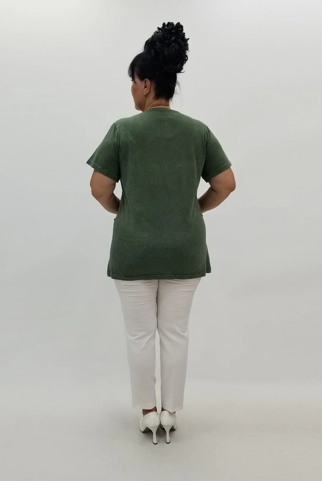 Miraggio Büyük Beden Bluz 99818 HAKİ