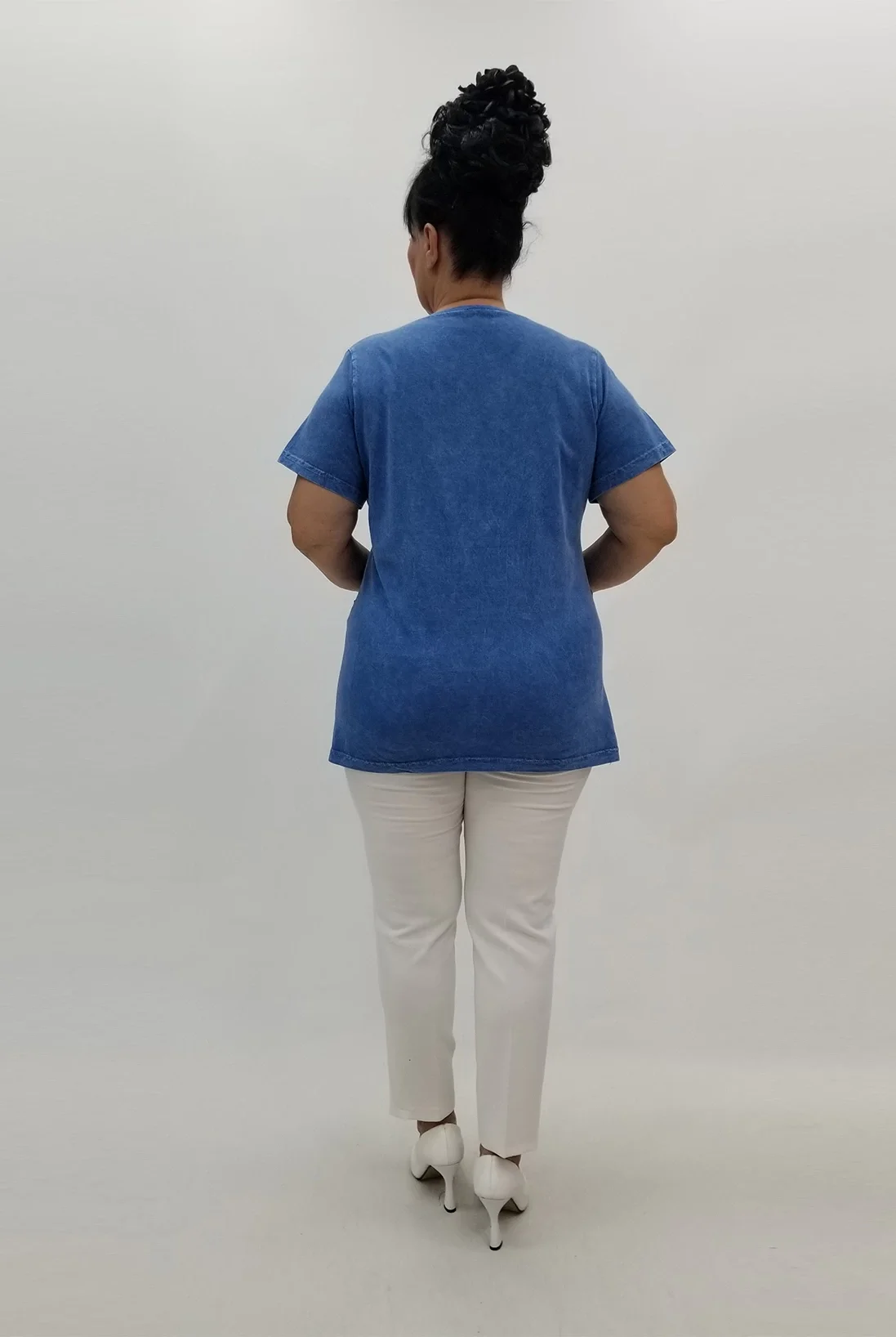 Miraggio Büyük Beden Bluz 99818 MAVİ