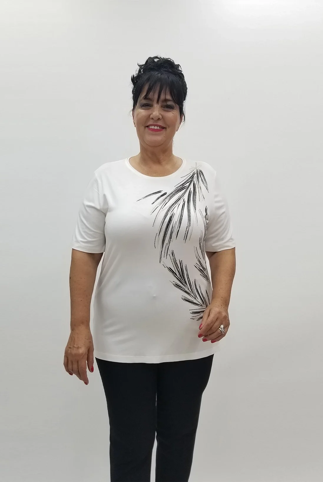 Miraggio Büyük Beden Bluz 99824 BEYAZ